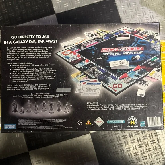 2005 Monopoly Star Wars saga edition Trilogy Edition Board Game